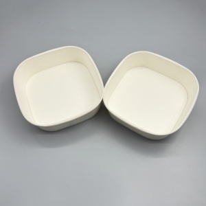 Tazón de papel kraft biodegradable de pared simple o doble con revestimiento de PE PLA para ensalada, sopa, fideos, tazón desechable para alimentos - Product Image 1