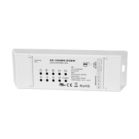 Contrôleur LED RGBW manuel RF SR1009MSRGBW 12-36VDC 4 canaux 5A 10 modes dynamiques Mémoire de scènes S1 S2
