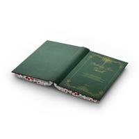 Libro Personalizado de Tapa Dura con Bordes de Colores y Estampado en Dorado, Papel Offset Único, Diseño de Libro Personalizado para Clientes