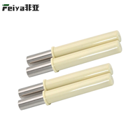 Amortisseur linéaire hydraulique à fermeture douce pour porte d'armoire de cuisine en acier inoxydable - Tampon silencieux en métal pour système de quincaillerie de porte coulissante