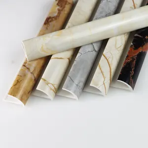 Marble Edge Decoration Pvc Ceramic Corner Strip Round Plastic