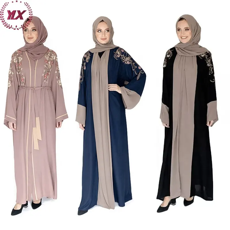 Muslimisches Kleid für Damen, Abaya, islamische Kleidung, Dubai Abayahijab, Kaftan, Arab, schwarz Abaya, Jakarta, muslimisches Kleid