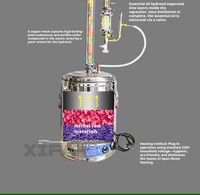 Équipement de distillation d'huiles essentielles industriel, alambic en cuivre 33L, distillateur à vapeur pour l'extraction d'huile de lavande, d'huile de rose et d'hydrolat végétal