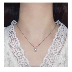 Collar de Plata de Ley S925 con Cielo Estrellado para Mujer, con Perla Natural de Agua Dulce, Cadena de Clavícula Ajustable, Simple y Tentadora - Product Image 4