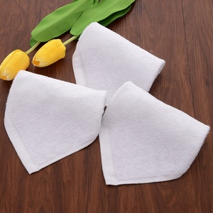 Factory Wholesale 100% Cotton Face <strong>Towel</strong> 30*30cm White Wash Cloth Woven Technique - Product Image 6