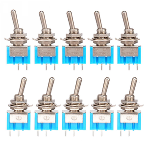 拨动开关3A 250V迷你蓝色微型闩锁更换配件2针2位125VAC MTS-101 - Product Image 5