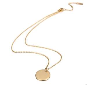 OEM Personnalisé Fom 6mm à 25mm 30mm Pendentif Nom Messages Texte Gravable Initiale <span class=keywords><strong>Acier</strong></span> Inoxydable Cercle Or Massif Disque <span class=keywords><strong>Rond</strong></span> Ne - Product Image 2