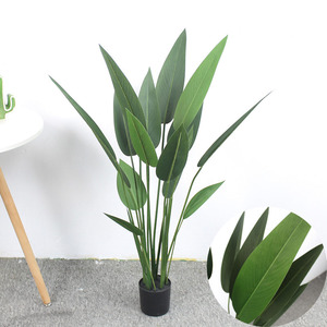 Arbre à plante artificielle de luxe style nordique, plante de décoration pour hall d'entrée d'hôtel, les oiseaux du phare - Product Image 6