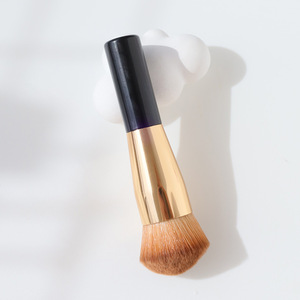 Pinceau à fond de teint ovale, doux et portable, manche en ABS, mini pinceau à poudre pour les voyages et les débutants - Product Image 6