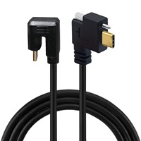Câble USB Type C mâle-mâle à verrouillage par vis, 10 Gbit/s, 4K 60 Hz, câble de données industriel pour équipement de vision industrielle