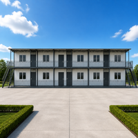 Villa clé en main en acier robuste, sans rouille, ignifuge A1, avec plancher MGO, conteneur préfabriqué extensible de 40 pieds sur 30 pieds, 4 ou 5 chambres