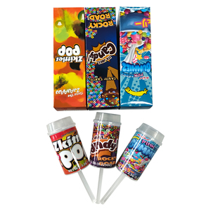 Thiết kế mới 3.5g Push-Up POP container Nắp kéo lon nhự<span class=keywords><strong>a</strong></span> chai cho Kẹo hoa khô Snack đường bao bì UV hiệu ứng thực phẩm - Product Image 1