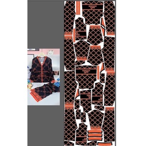 Pijamas Transpirables y Cómodos para Mujer, Estampados con Transferencia Térmica, 100% Seda Satén, Ropa de Dormir para Todo el Verano y Otoño - Product Image 5