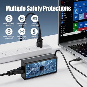 ใหม่ 100W USB C สำหรับ Lenovo <span class=keywords><strong>ThinkPad</strong></span> X1 Carbon T14 T14s <span class=keywords><strong>E14</strong></span> Yoga 7i 9i ThinkBook 16 14 Slim Type C PD 100W อะแดปเตอร์แปลงไฟ - Product Image 4