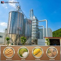 Silo en acier de 1000 tonnes à prix d'usine, solution complète de stockage de céréales à grande échelle, silo de stockage de céréales à vendre