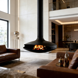 Cheminée suspendue à bois <span class=keywords><strong>pour</strong></span> intérieur, poêle à bois suspendu au plafond, en promotion - Product Image 3