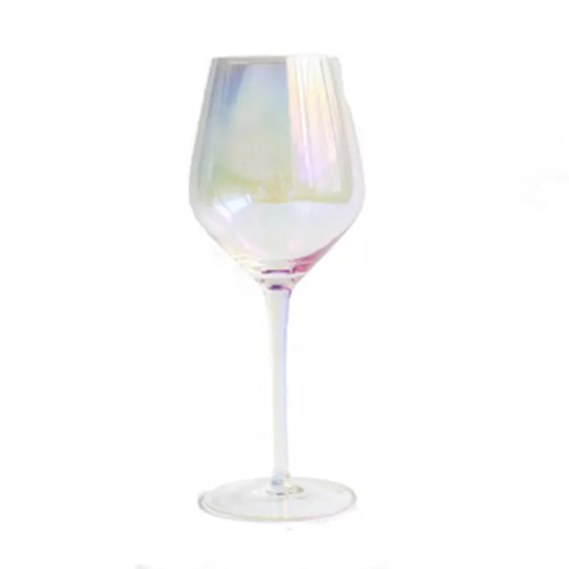 Ins di vetro colorato vino nordic ion-plated di cristallo per la casa calice