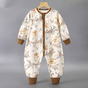 Saco de dormir grueso de invierno para bebé, mono de manga larga para bebé, mono para niño pequeño de 3 a 60 <span class=keywords><strong>meses</strong></span>, ropa de dormir acolchada de algodón cálido, pijamas para niños - Product Image 2