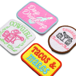 High Quality Cheap Small Howdy Embroidery Patches Sew on Customized Western Trucker Hat Patch - Product Image 5