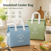 Sac fourre-tout écologique en non-tissé avec logo personnalisé, réutilisable pour les courses, sac isotherme pour aliments et boissons