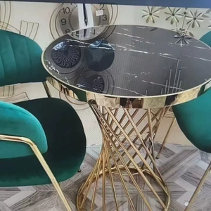 Juego de Platos de Cristal de Alto Brillo para Mesa de Centro, Estilo Jazz Blanco, de Lujo, Pequeños y Redondos, Venta al Por Mayor del Fabricante, MK - Product Image 5