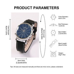 Set de Regalo de Cuero Clásico <span class=keywords><strong>para</strong></span> <span class=keywords><strong>Hombre</strong></span> al por Mayor, Nuevo y Creativo Set de Cuatro Piezas: Reloj, Bolígrafo, Llavero, con Logotipo Personalizado, Regalo <span class=keywords><strong>para</strong></span> Días Festivos - Product Image 5