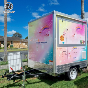 Remolque <span class=keywords><strong>de</strong></span> Comida Eléctrico Cuadrado <span class=keywords><strong>de</strong></span> Acero Inoxidable con Certificación CE DOT, Máquina <span class=keywords><strong>de</strong></span> Granizados, <span class=keywords><strong>Hamburguesas</strong></span> y Snacks para Venta Ambulante - Product Image 4