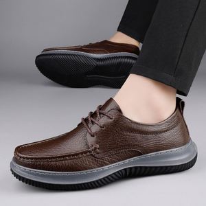 Nuevos Modelos 2026: Zapatos Clásicos de Hombre Tipo Loafer para Caminar, de Cuero Genuino, con Cordones, Estilo Casual de Negocios, Soporte de Arco, Ligeros - Product Image 5