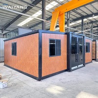 Maison conteneur préfabriquée extensible 40 pieds 20 pieds, 1, 2, 3, 4 ou 5 chambres, cuisine, maison/villa étanche