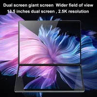 Ordinateur à double écran Alder Lake N100 avec écran tactile, DDR5 16 Go de RAM, SSD 2 To, vente en gros aux États-Unis avec emballage