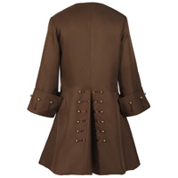 Manteau Médiéval Vintage Marron Jack Sparrow Cosplay Costume Hommes Renaissance Pirate Gothique Steampunk Veste