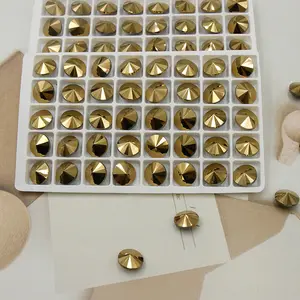 帕索西科批发K9玻璃圆形里沃利黄金多拉多水晶水钻珠宝宝石制作DIY