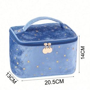 Bolsa de Maquillaje Multifuncional de Lujo, Impermeable, de Terciopelo, para Viaje, Estuche de Cosméticos para Mujer - Product Image 5