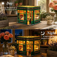 Maßgefertigtes Großhandels-Premium Miniatur-Bäckerei Süßwarenladen Modellbausatz DIY Miniatur-Puppenhaus-Set