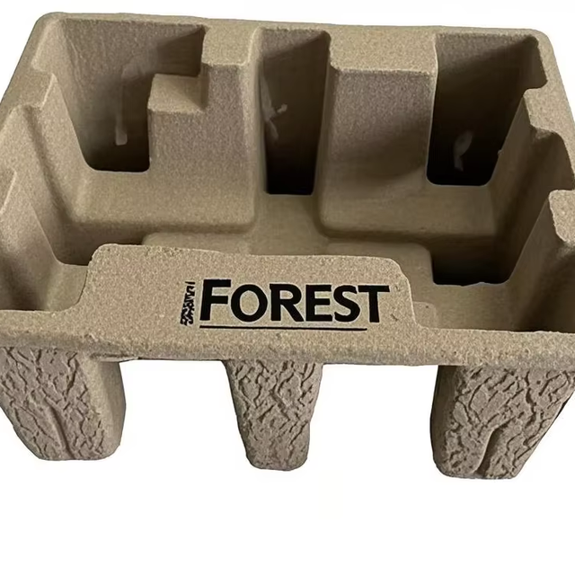 Forest Packing Hot Sale Eco Friendly Molded Paper Pulp Packaging Molding Biodegradable Custom Printing