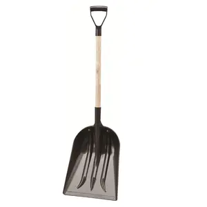 wooden handle plastic snow shovel grain shovel