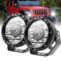Lumière de recherche et de surveillance longue portée haute puissance 12V 24V 50W pour véhicule 4x4, voiture, camion, VTT, SUV, lumière de travail tout-terrain LED avec faisceau laser