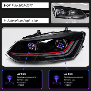 ไฟหน้า LED AURON สำหรับ VW Polo ปี 2011-2018 ชุดอัพเกรด/ติดตั้งเพิ่มเติม แสงต่ำ ความสว่างสูง 6000 ลูเมน 6000K 12V 36W ไฟใหม่ - Product Image 3