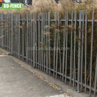 Panneau de clôture tubulaire en métal aspect bambou, thermolaqué, avec tiges de barres en métal soudées aléatoirement, pour jardin, en fer forgé