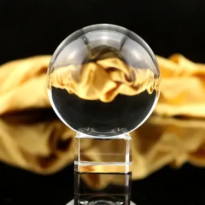 Groothandel Solid Crystal Ball/Goedkope Glas Bal Met Base Voor Aangepaste Geschenken/Kristalgebieden Met Base Voor Souvenirs geschenken