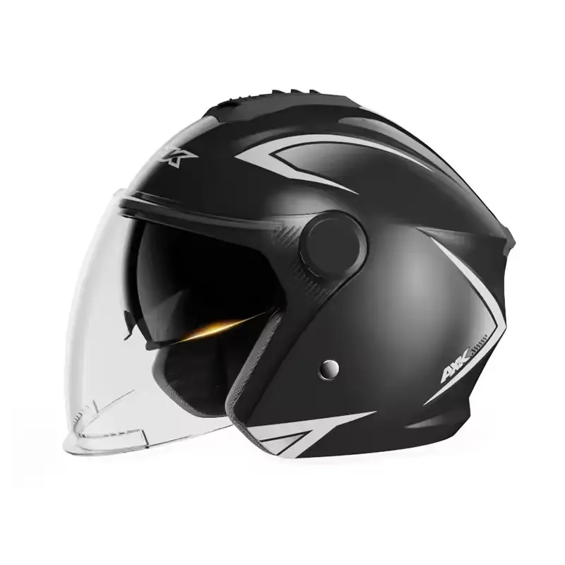 2024 Nieuwe Elektrische Scooter Helm Voor Mannen En Vrouwen Met Dubbele Lenzen Anti-Uv Hoofd Bescherming Helmen