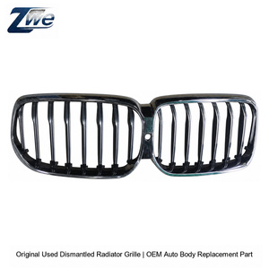 Parrilla Delantera para <span class=keywords><strong>BMW</strong></span> Serie 6 G32 630i 640i, Reemplazo Directo con Pernos, Estilo M Sport, Doble Listón, Negro Brillante, 2017-2023 - Product Image 1
