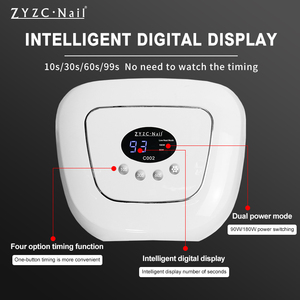 Lampe UV LED professionnelle ZYZC pour salon de <span class=keywords><strong>manucure</strong></span>, haute puissance 180W, <span class=keywords><strong>kit</strong></span> de <span class=keywords><strong>manucure</strong></span> portable en plastique solide - Product Image 4