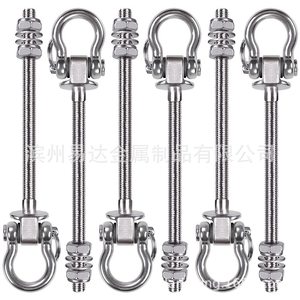 ตะขอหมุนสำหรับงานหนัก Xinming ขนาด 150 มม. 180 มม. ทำจากสแตนเลสขัดเงา สำหรับเปลญวนโยคะ กระสอบทราย - Product Image 2