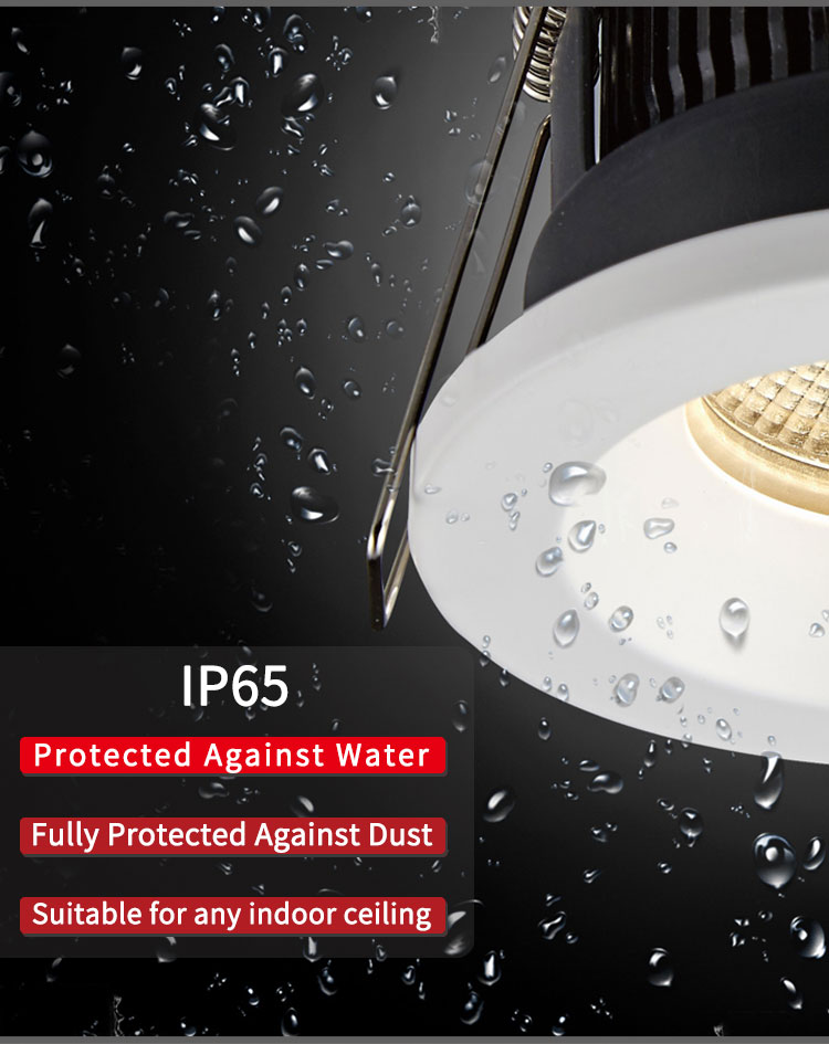 Fire Rated IP65 Dimmable LED Downlights Recessed 11W Anti Glare Downlights