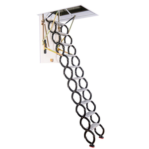 Échelle de grenier électrique et échelle de grenier télescopique avec pédale antidérapante en alliage d'aluminium, escalier de grenier rétractable automatique - Product Image 6