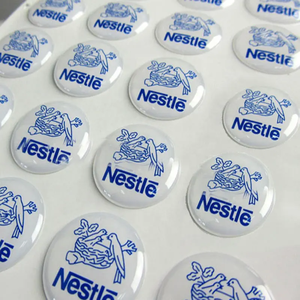 Autocollant de logo de voiture personnalisé en résine époxy, étiquette 3D en forme de dôme, adhésif cristallin, forme ronde, populaire - Product Image 3