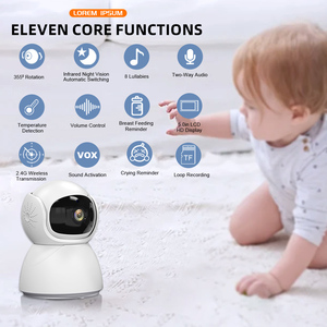 Monitor <span class=keywords><strong>de</strong></span> vídeo inalámbrico para bebés <span class=keywords><strong>de</strong></span> 5 pulgadas, pantalla IPS con cámara PTZ para niñera, cámara <span class=keywords><strong>de</strong></span> Audio bidireccional para <span class=keywords><strong>canciones</strong></span> <span class=keywords><strong>de</strong></span> <span class=keywords><strong>cuna</strong></span> para productos <span class=keywords><strong>de</strong></span> hogar inteligente - Product Image 4
