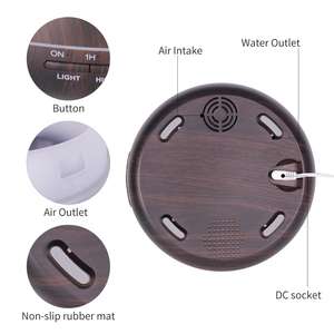 Difusor de Aroma ultrasónico eléctrico de 400ml, ambientador de aceite esencial de madera para música de oficina en casa Con altavoz incorporado - Product Image 4