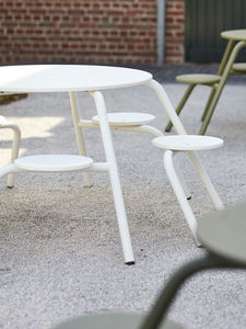 Ensemble de loisirs extérieur moderne en <span class=keywords><strong>bois</strong></span> massif - Combinaison table et chaises en métal et <span class=keywords><strong>banc</strong></span> de patio pour cour et jardin - Product Image 3